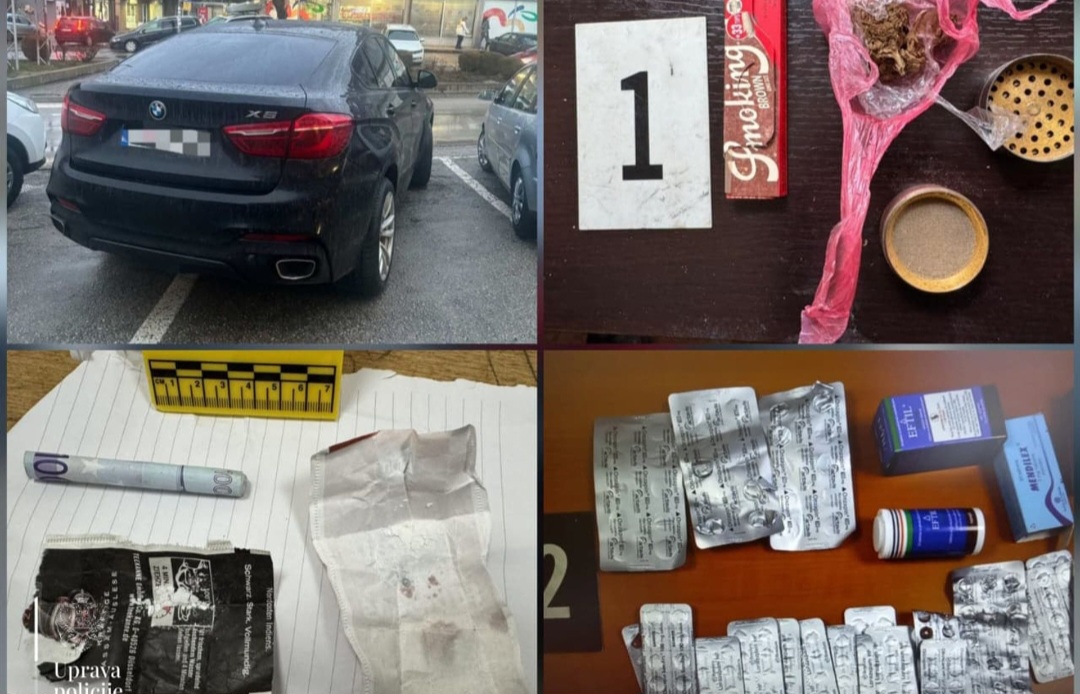 Na sjeveru više osoba lišeno slobode: Oduzet auto, pronađeno oružje, droga, maske...